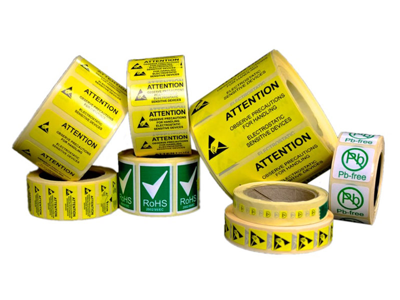 ESD and cleanroom labels