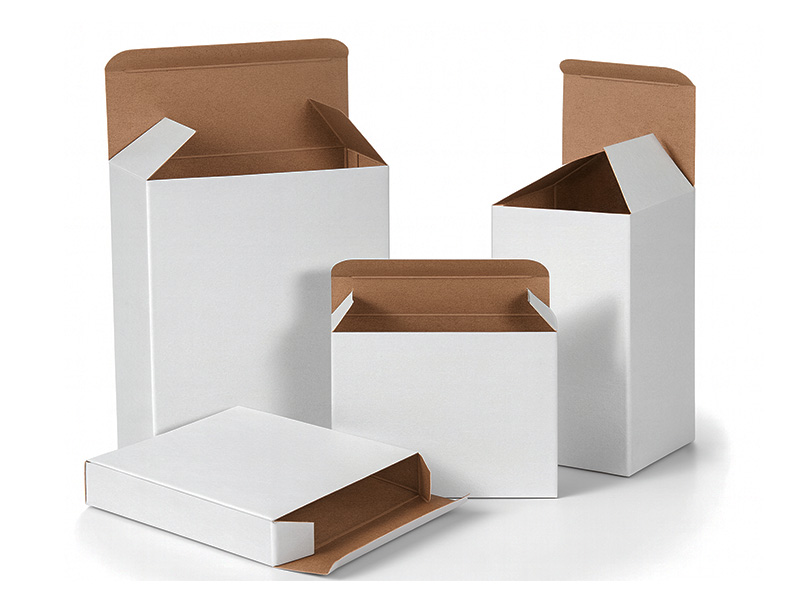 white chipboard cartons
