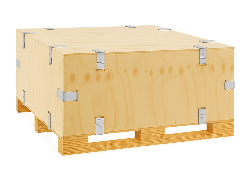 collapsible wooden crate