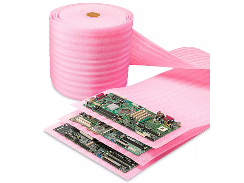 esd foam rolls with electronics next to it