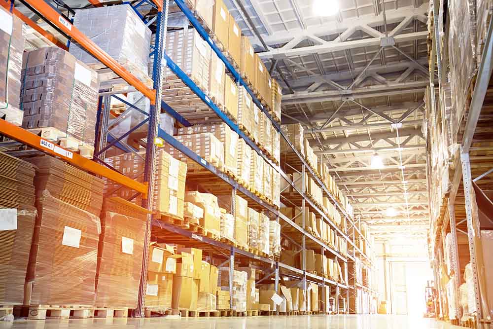 Interior of a modern warehouse