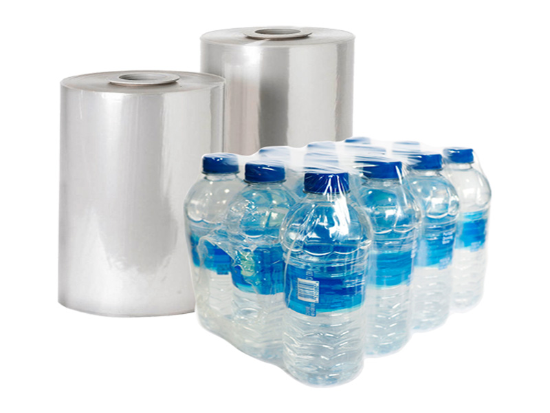 shrink film next to bottled water