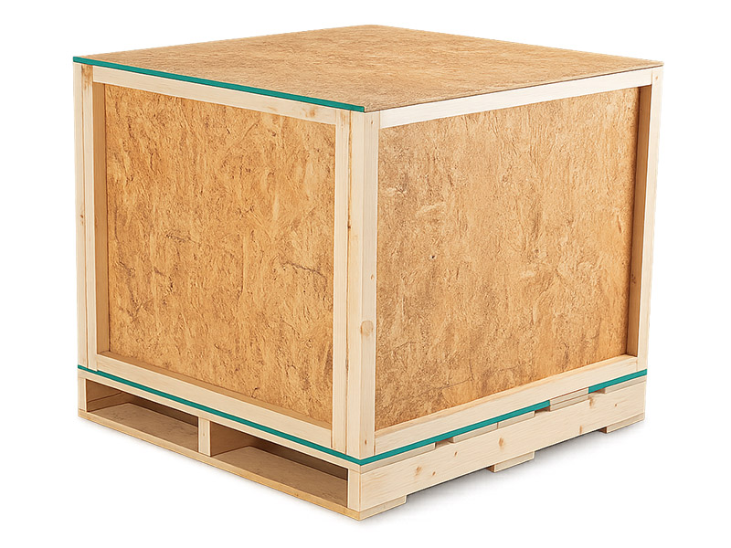 single use wooden crate