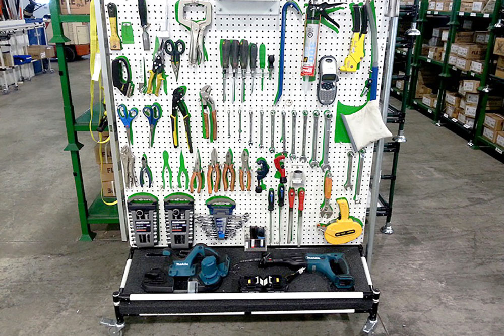 flexpipe shadow board for tools