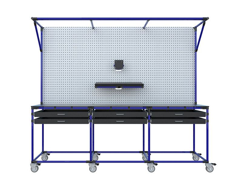 flexpipe workstation assembled and delivered