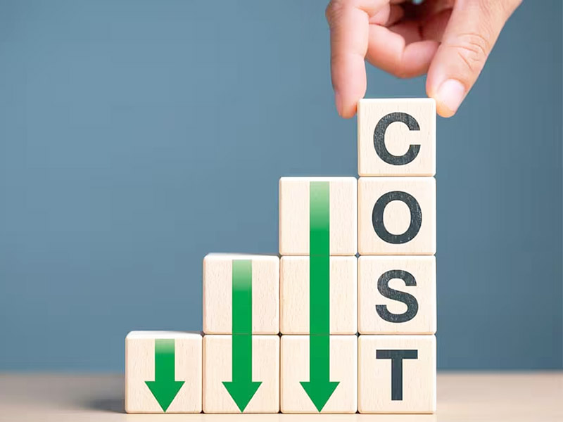 cost on wooden blocks