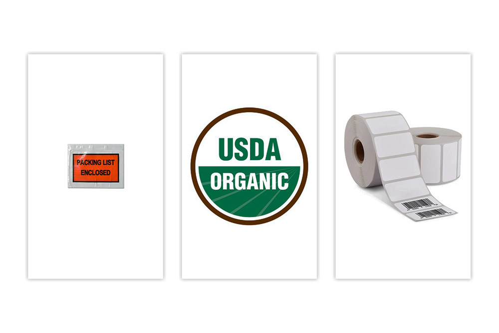 labels and shipping supplies for food