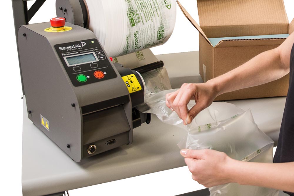 cushioning and void fill machine for fragile items