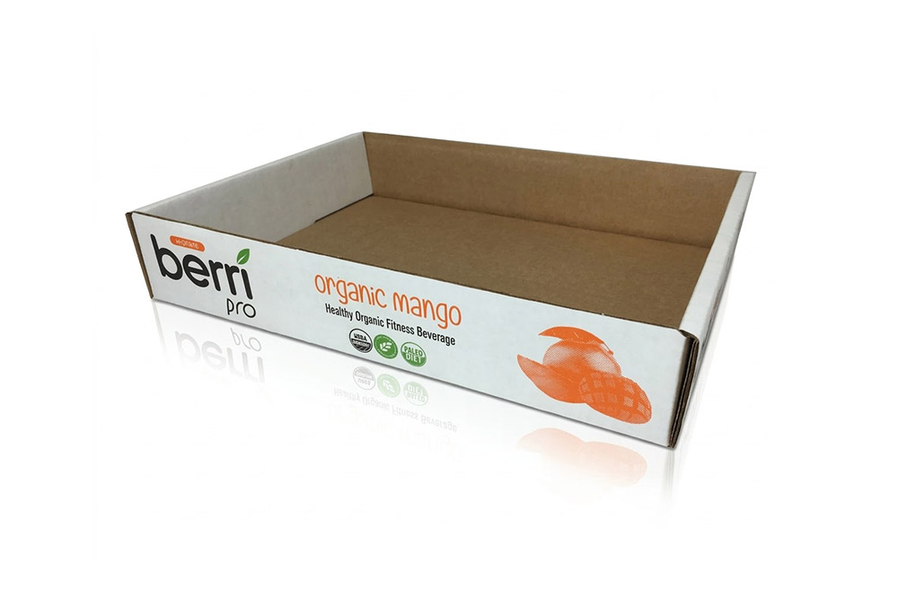 corrugated cardboard trays image