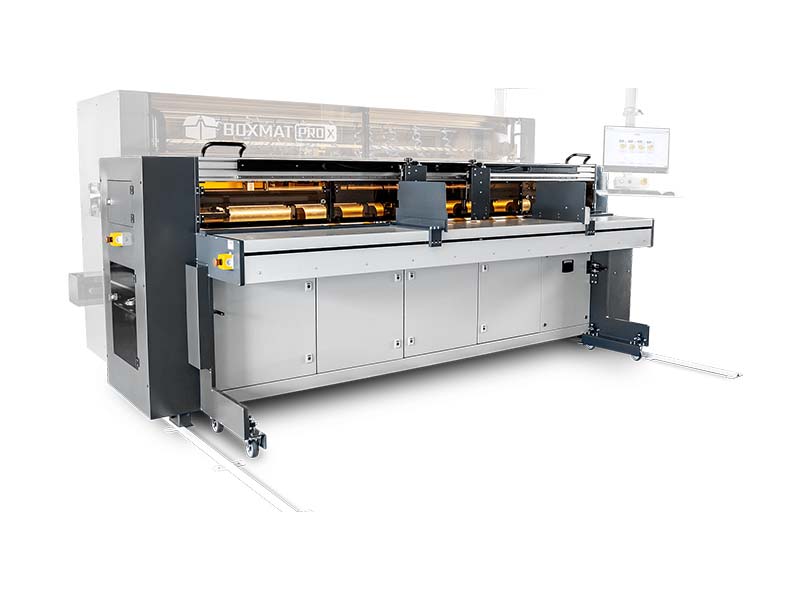 digital printing box machine with white background