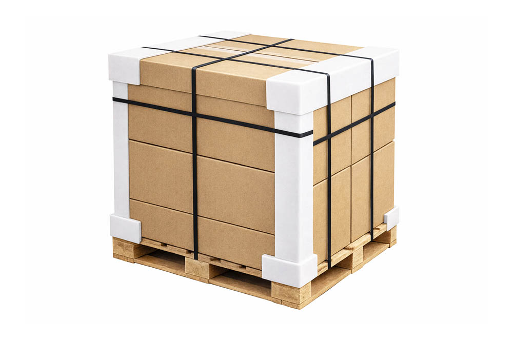 palletized furniture load on pallet