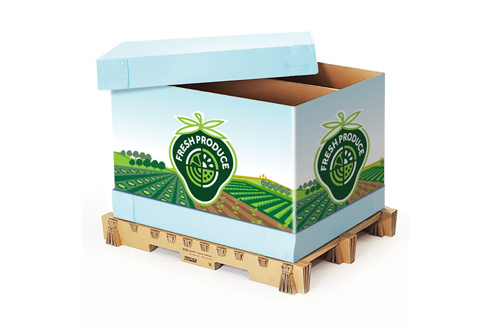 produce corrugated cardboard box