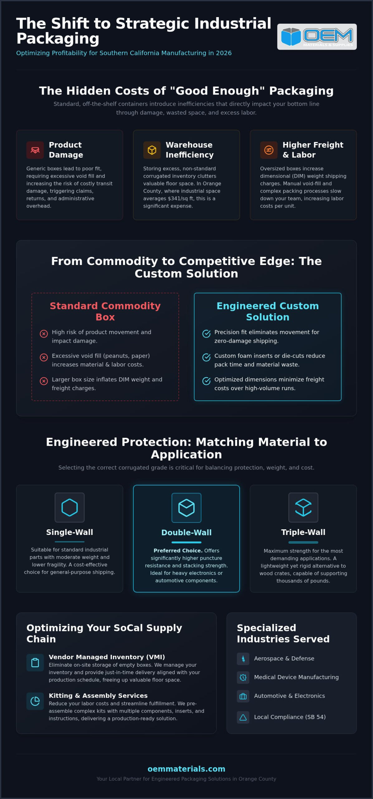 Custom Packaging Solutions in Orange County: An Industrial Guide for 2026