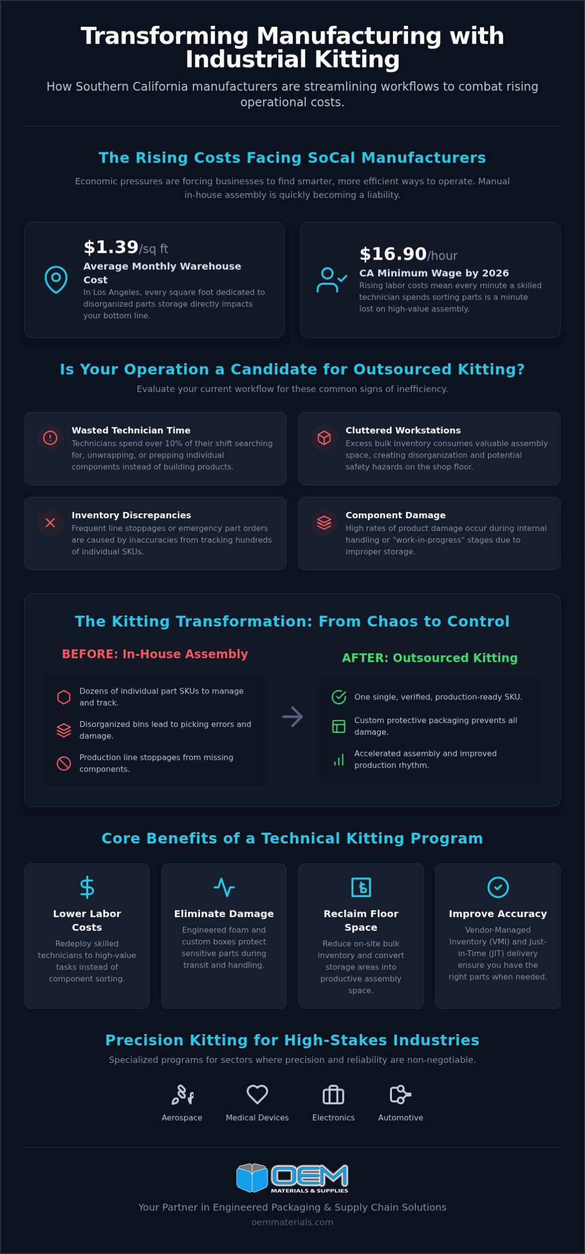 Industrial Kitting Services in Los Angeles: Optimizing Manufacturing Efficiency
