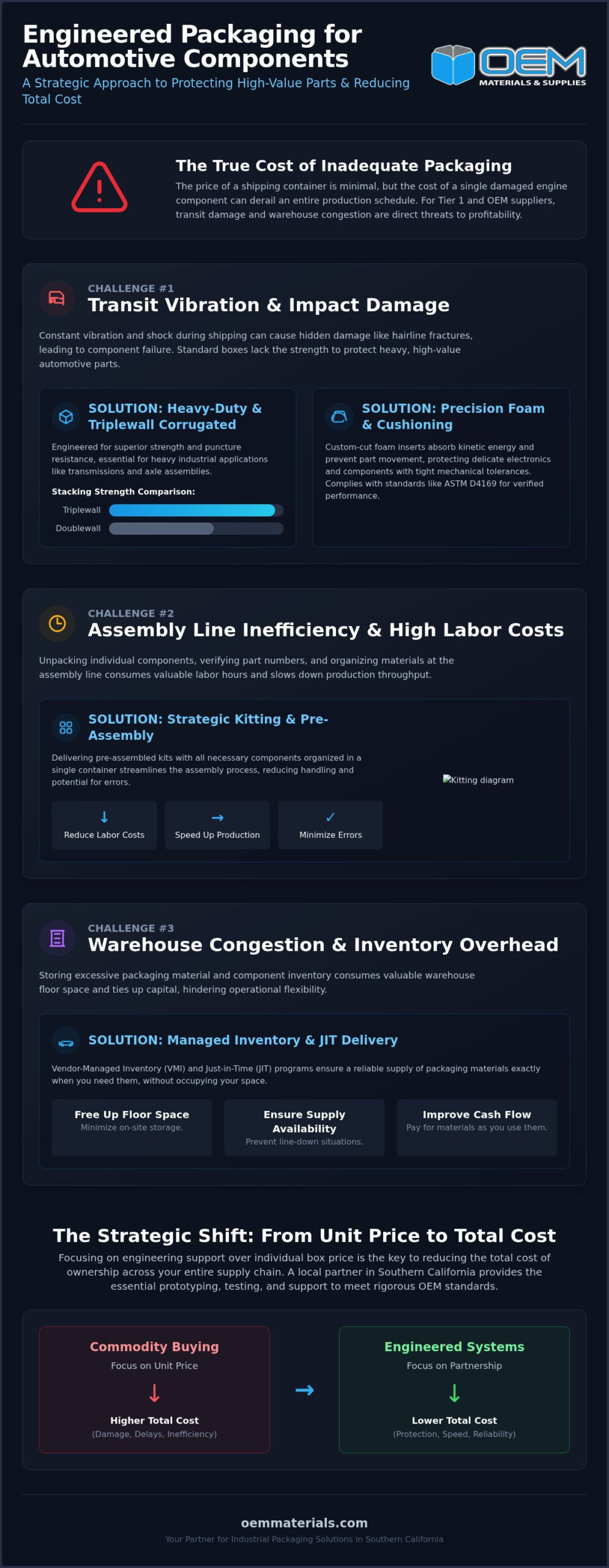 Automotive Parts Packaging San Diego: Industrial Solutions for Tier 1 and OEM Suppliers