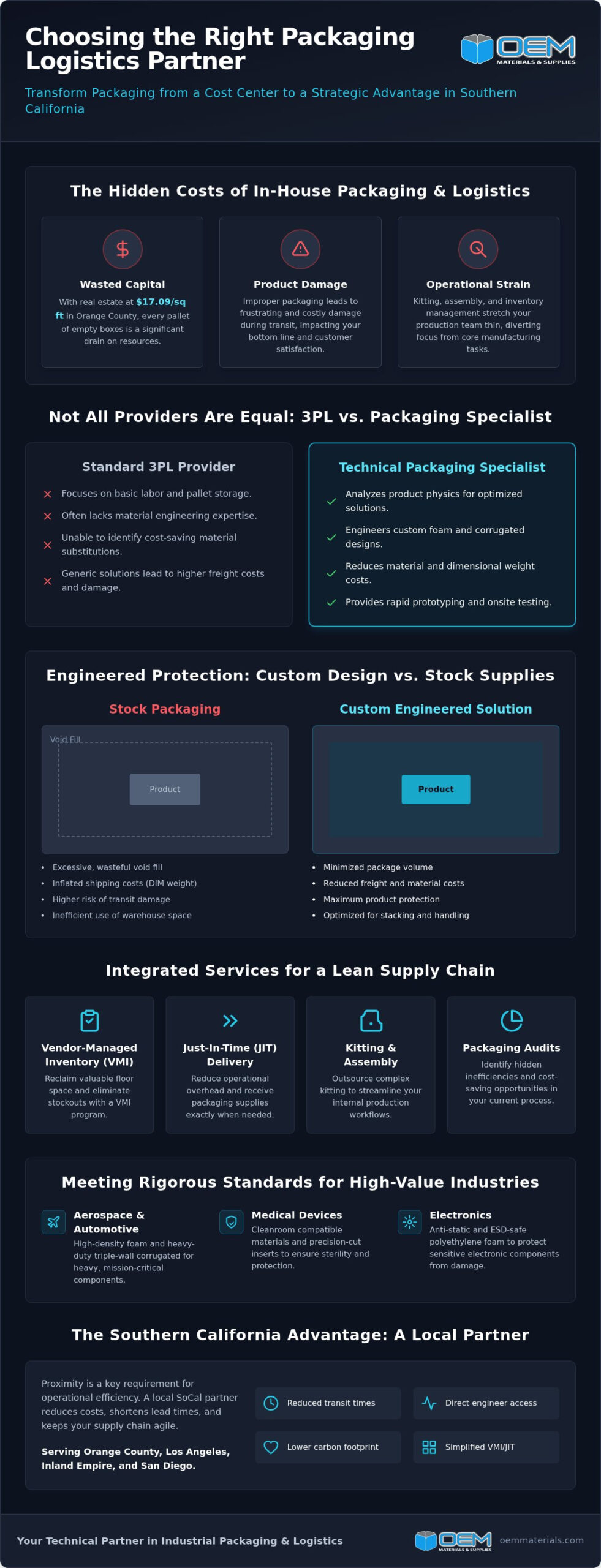 Selecting a Packaging Logistics Provider in Southern California: A Strategic Buying Guide