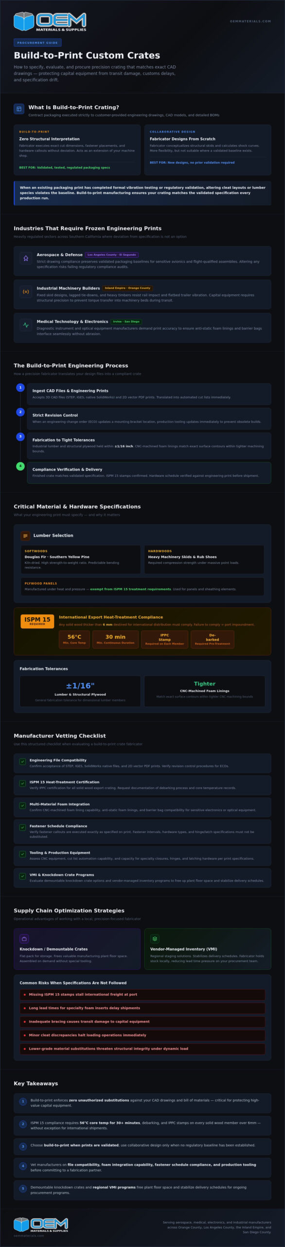 Build-to-Print Custom Crates: Industrial Manufacturing and Procurement Guide